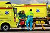 Caravan op de kop en total loss na ongeval op A73