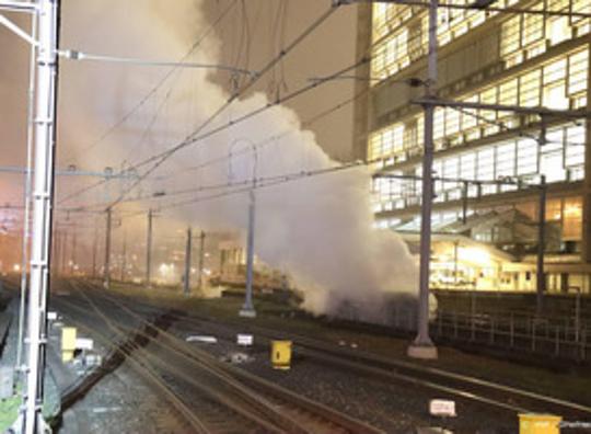 Treinverkeer rond Rotterdam Centraal weer hervat na brand