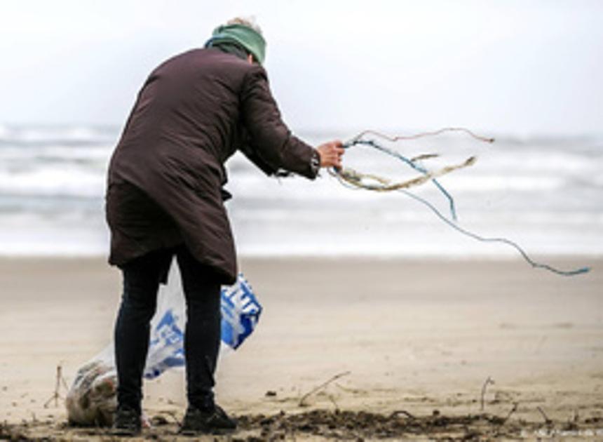 Hoeveelheid zwerfafval in de Waddenzee neemt toe