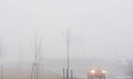 Dichte mist: code geel in noorden en westen van land