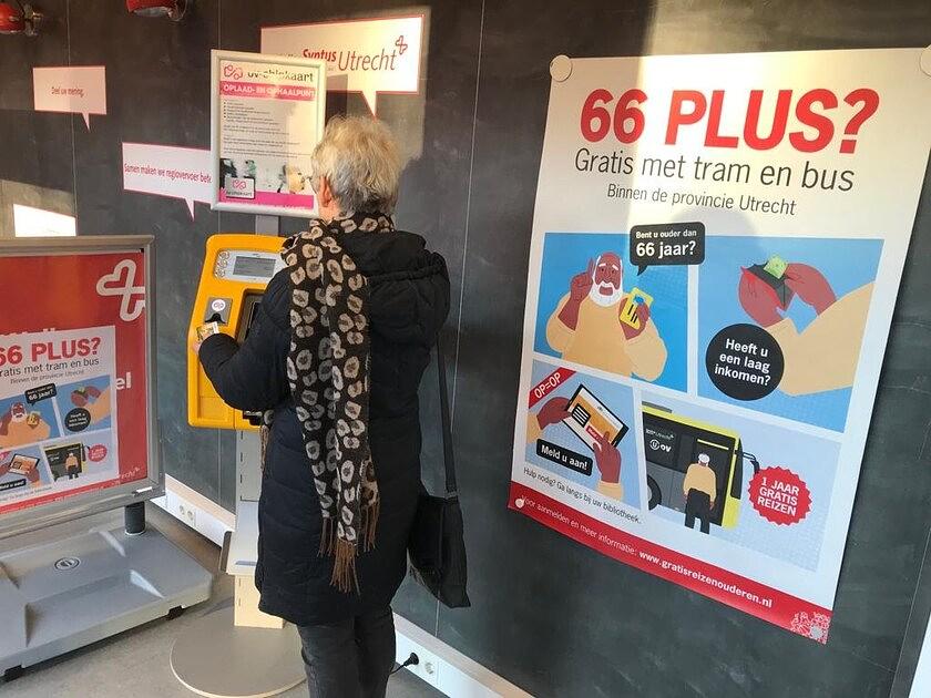Ouderen in Utrecht kunnen zich nog steeds aanmelden voor proef Gratis OV voor 66 plus