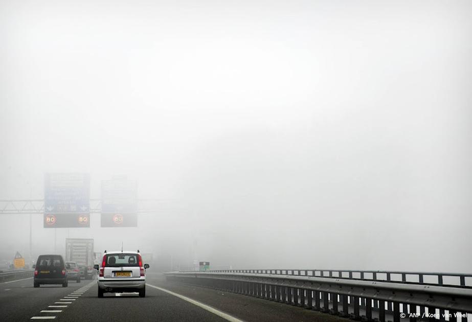 Code geel vanwege dichte mist in Friesland, Flevoland en rondom IJsselmeer