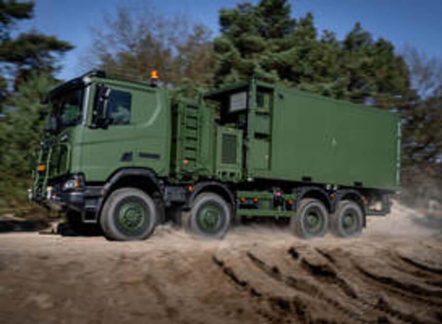 Oplossing voor te hoge Scania Gryphus-vrachtwagens van Defensie