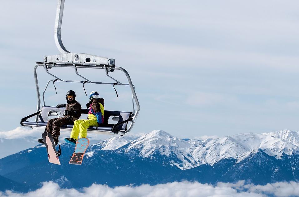 Richting de wintersportgebieden was het zaterdag erg druk op de weg 