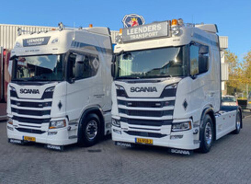 Wagenpark Leenders Transport breidt uit met vijf Scania's