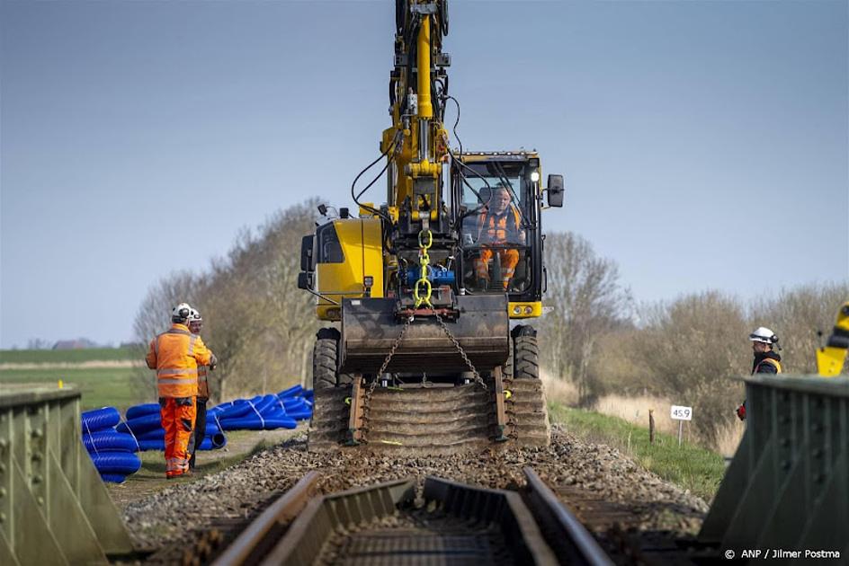 Er rijden weer treinen langs Molkwerum na overlast door dassen