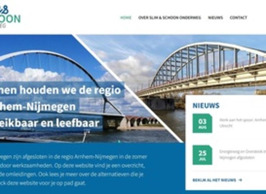 Website zet weg- en spoorwerkzaamheden Arnhem-Nijmegen op een rij