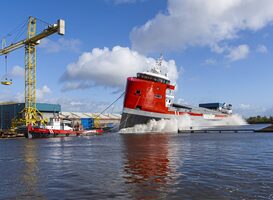 Tweede schip in de EasyMax-serie te water gelaten in Delfzijl