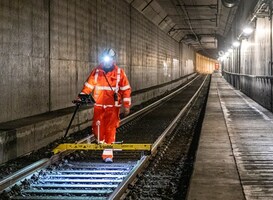 Spoor in Willemsspoortunnel vernieuwd