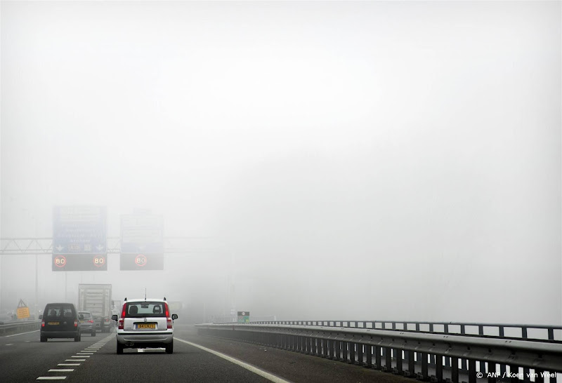 Dichte mist: code geel in Utrecht, Gelderland en Noord-Brabant