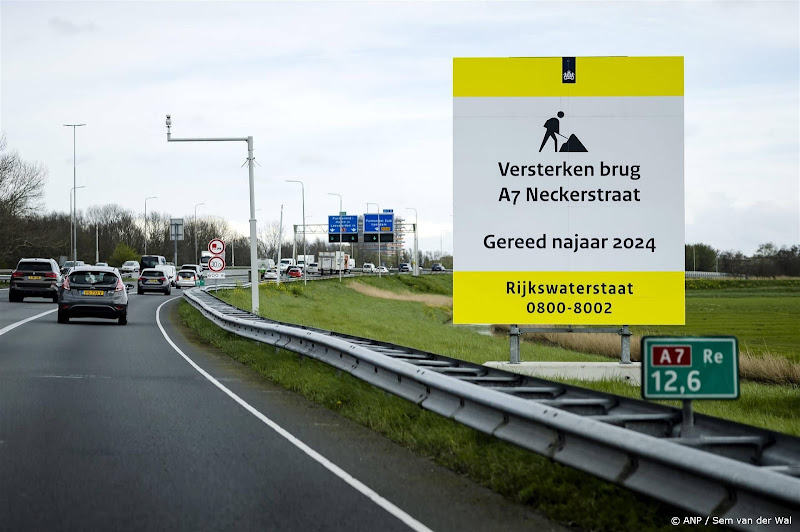 Vanochtend tussen Hoorn en Zaandam (A7) opnieuw een lange file